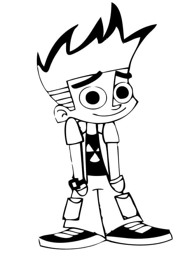 Johnny Test Drôle coloring page