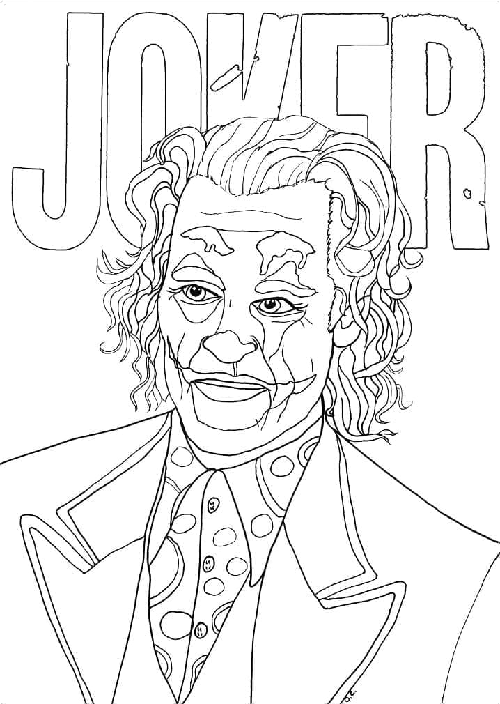 Joker 1 coloring page