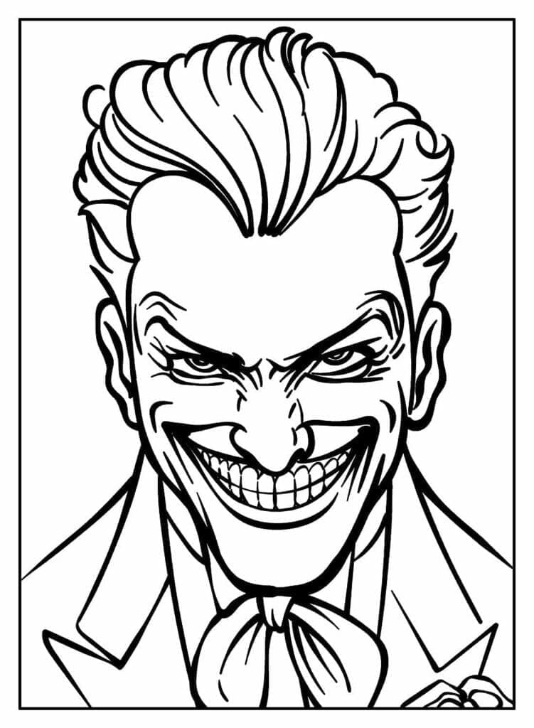 Joker 4 coloring page