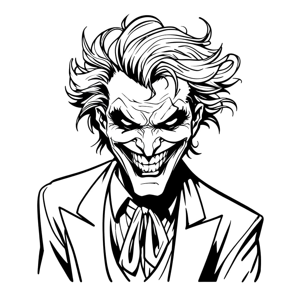 Joker 7 coloring page