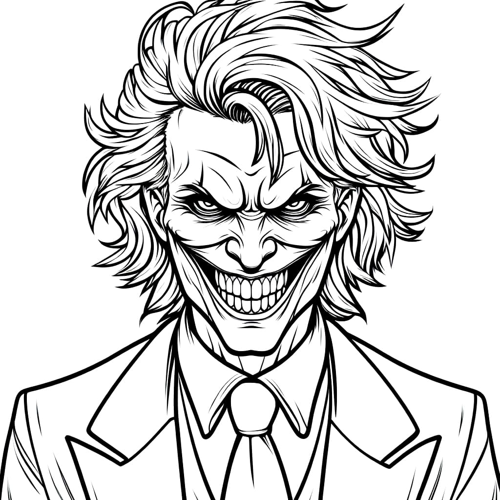 Joker 8 coloring page