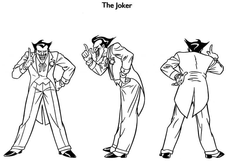 Joker de DC coloring page