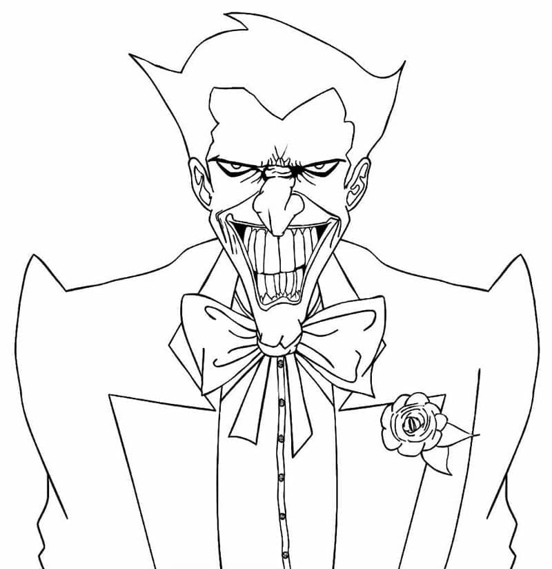 Joker Effrayant coloring page