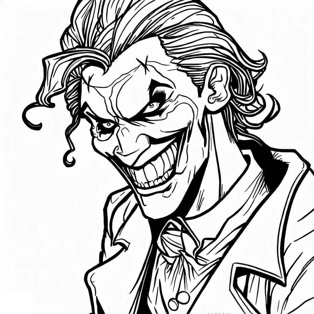 Joker Imprimable coloring page