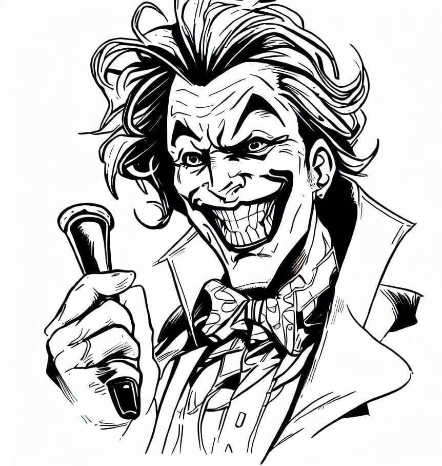 Joker Maléfique coloring page