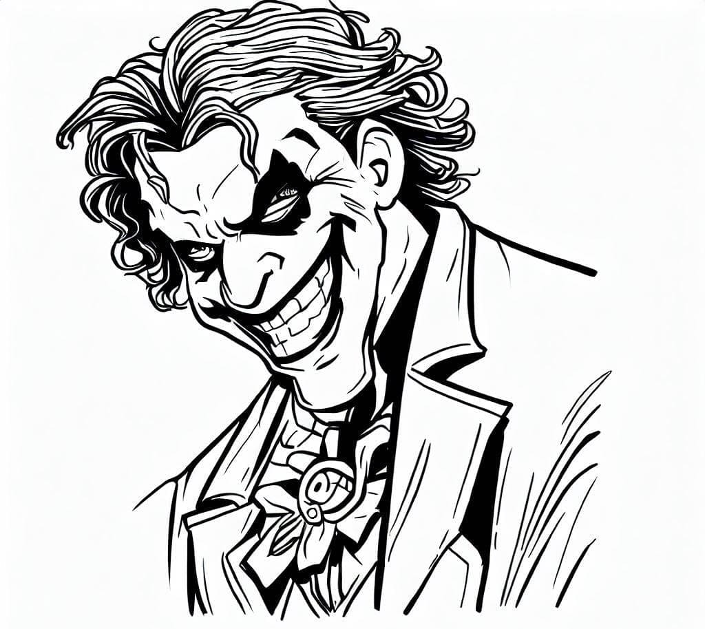 Joker très Fou coloring page