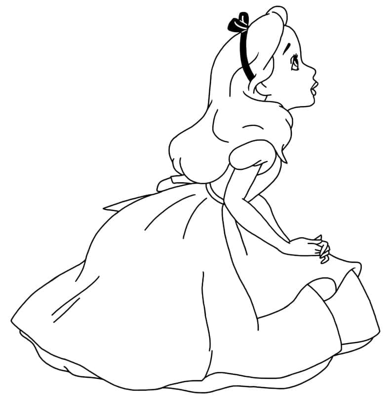 Jolie Alice coloring page