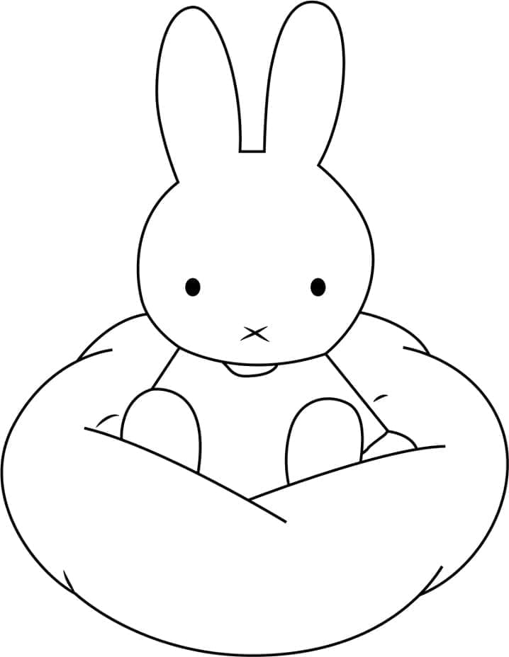 Jolie Miffy coloring page