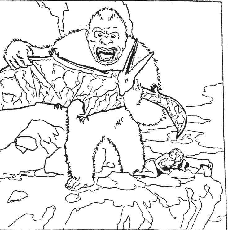 King Kong Pour Enfants coloring page