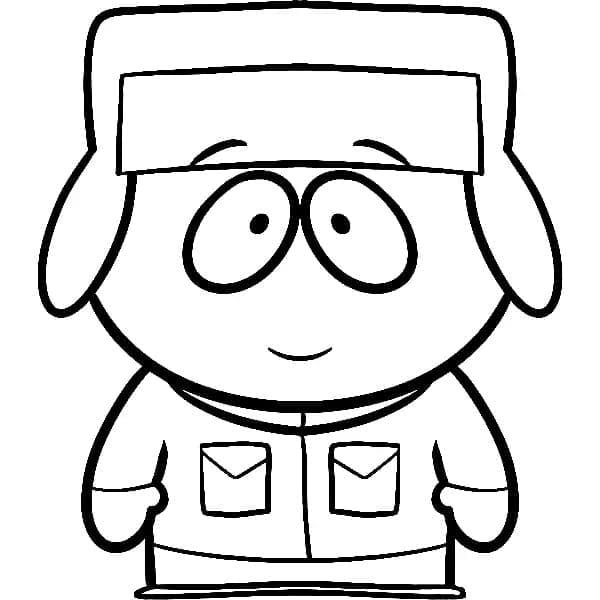 Kyle Broflovski dans South Park coloring page