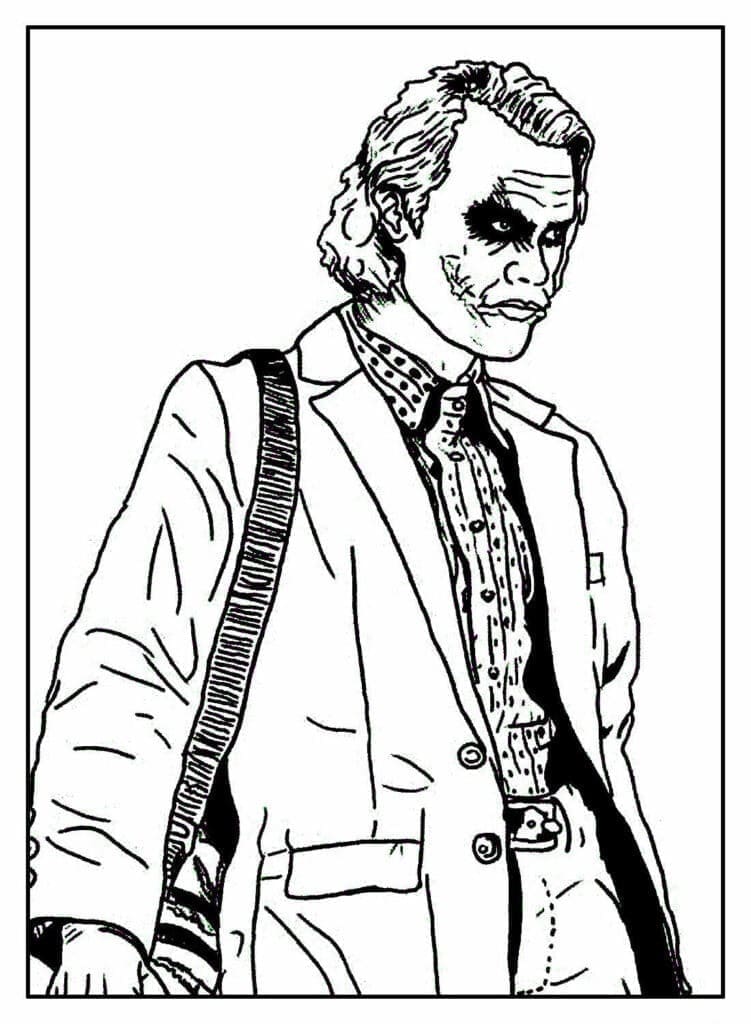 Le Joker de DC Comics coloring page