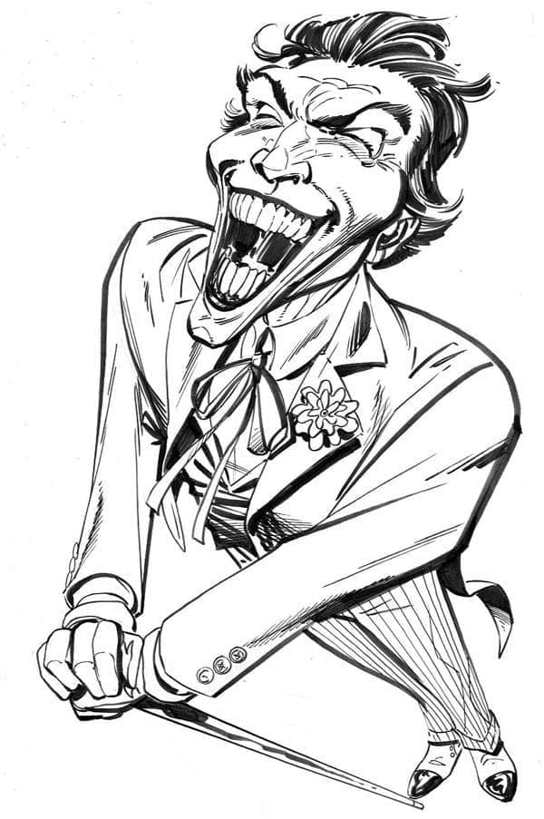 Le Joker coloring page
