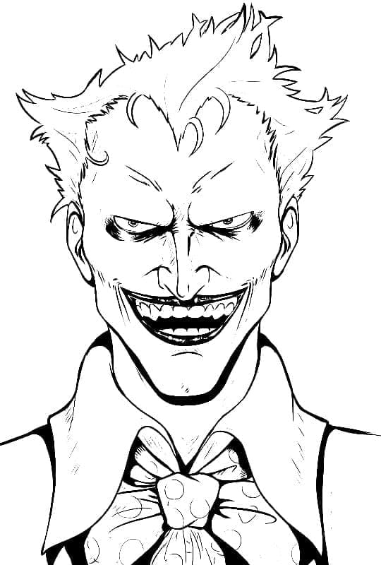 Coloriage Le Méchant Joker de DC
