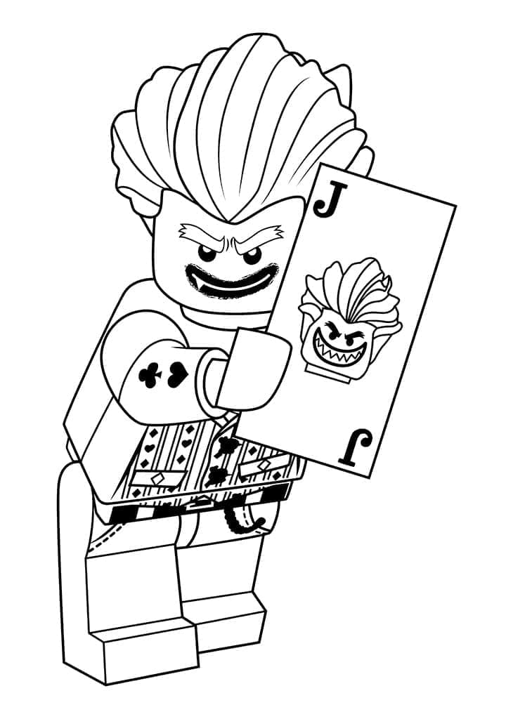 Lego Joker coloring page