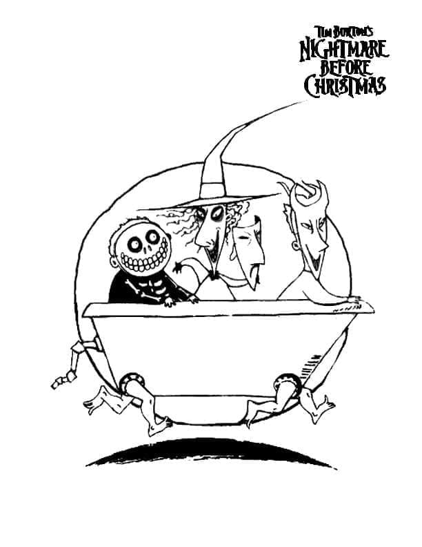L’Étrange Noël de Monsieur Jack Gratuit Pour les Enfants coloring page