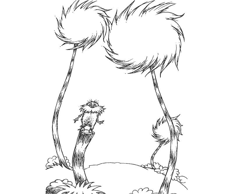 Lorax 1 coloring page