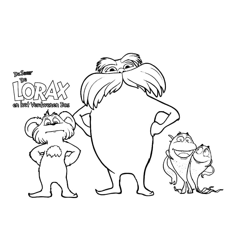 Lorax 4 coloring page