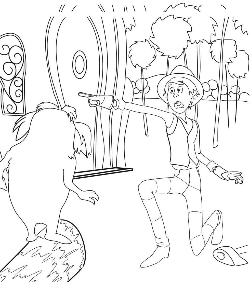 Lorax 5 coloring page