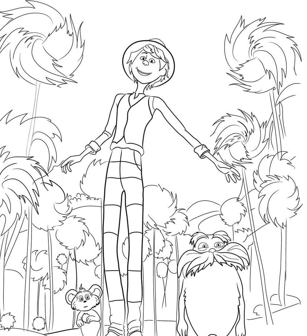Lorax 6 coloring page