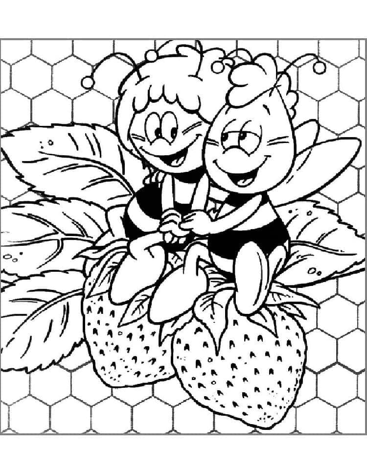 Coloriage Maya l'Abeille Pour Enfants