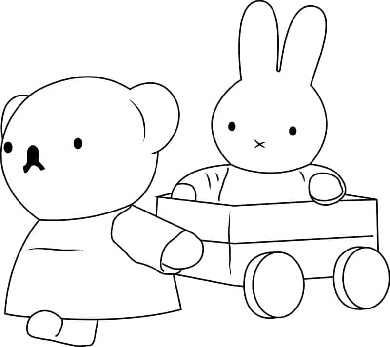 Miffy 1 coloring page