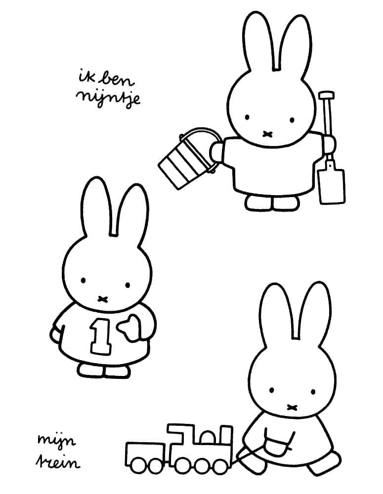 Miffy Gratuit Pour les Enfants coloring page