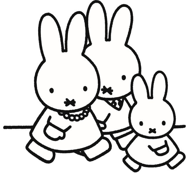 Miffy Gratuit coloring page