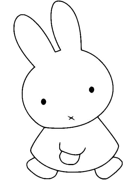 Miffy Simple coloring page