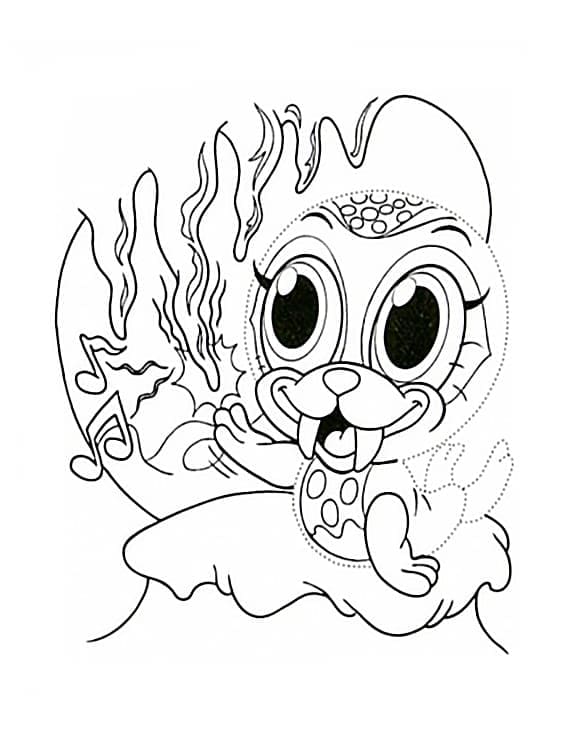 Morse Zoobles coloring page