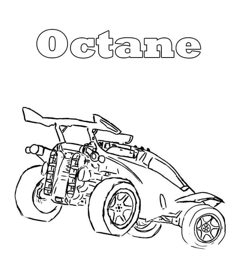 Coloriage Octane Rocket League