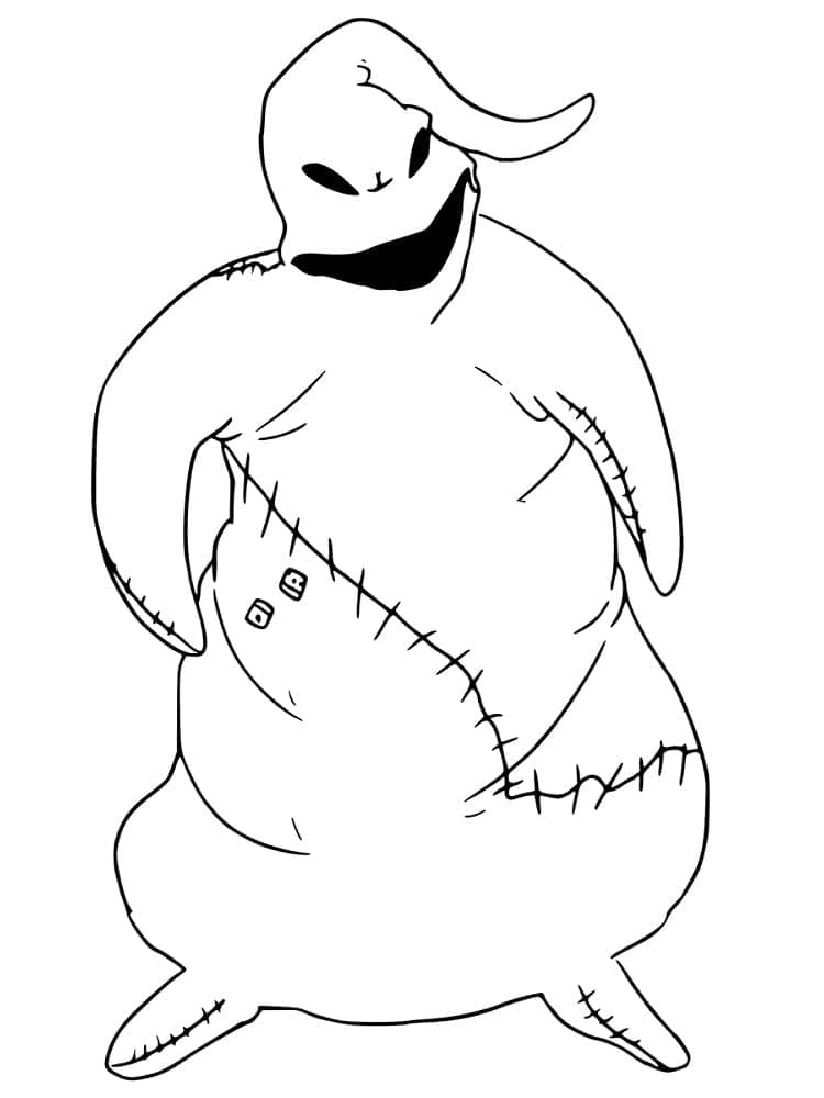 Coloriage Oogie Boogie Imprimable