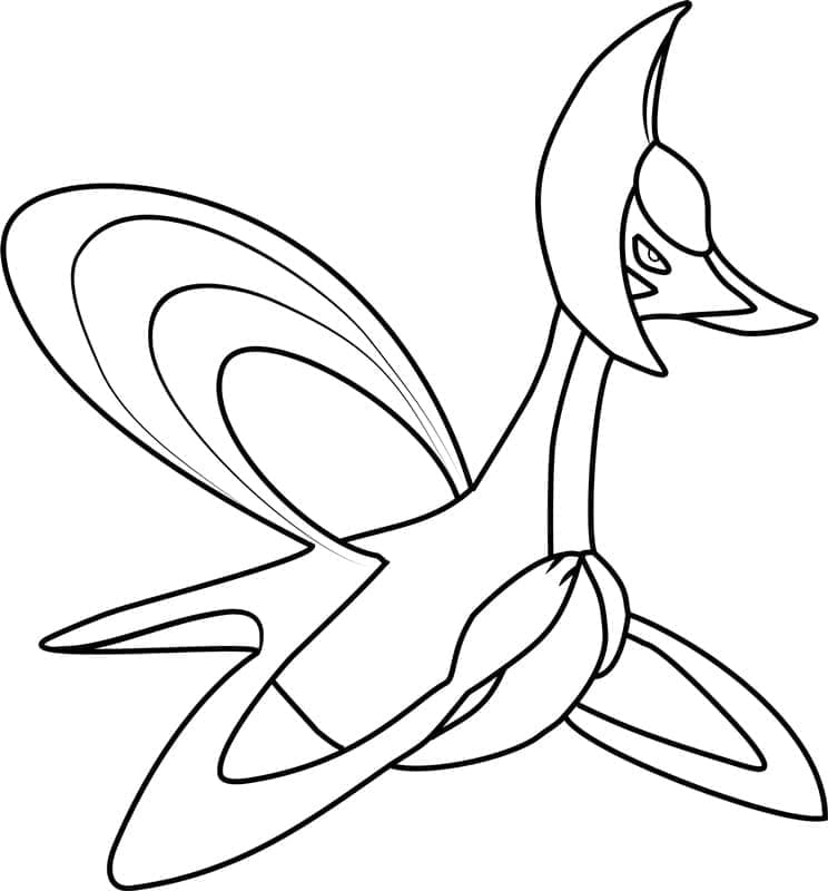 Coloriage Pokémon Légendaire Cresselia