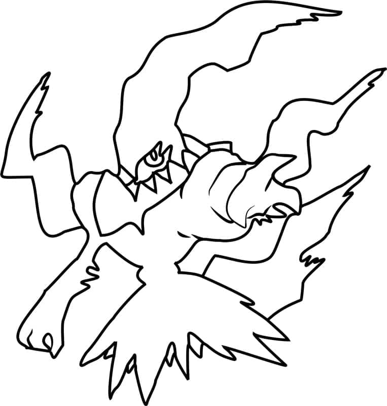 Pokémon Légendaire Darkrai coloring page