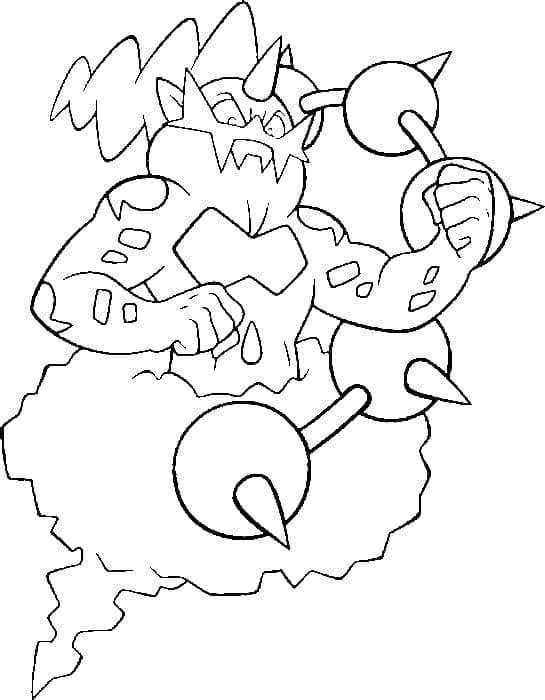 Pokémon Légendaire Fulguris coloring page