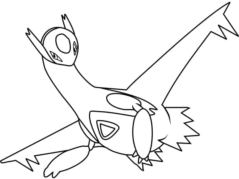 Pokémon Légendaire Latios coloring page