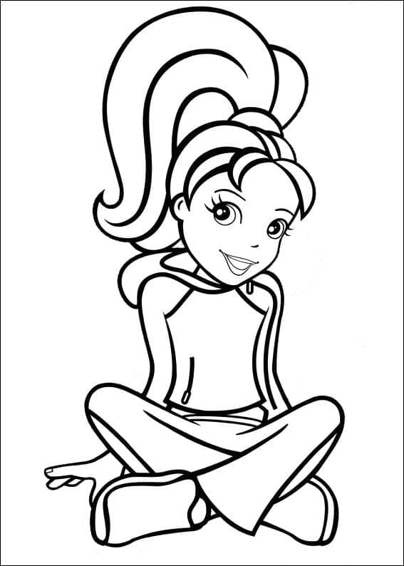 Polly Pocket Amicale coloring page