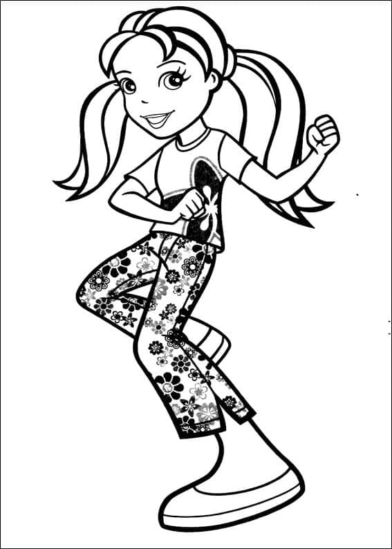 Polly Pocket Dansante coloring page