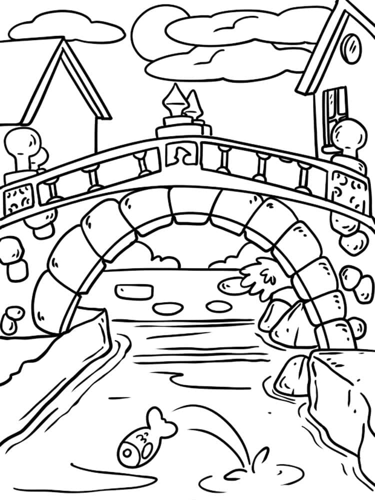 Pont Pour Enfants coloring page