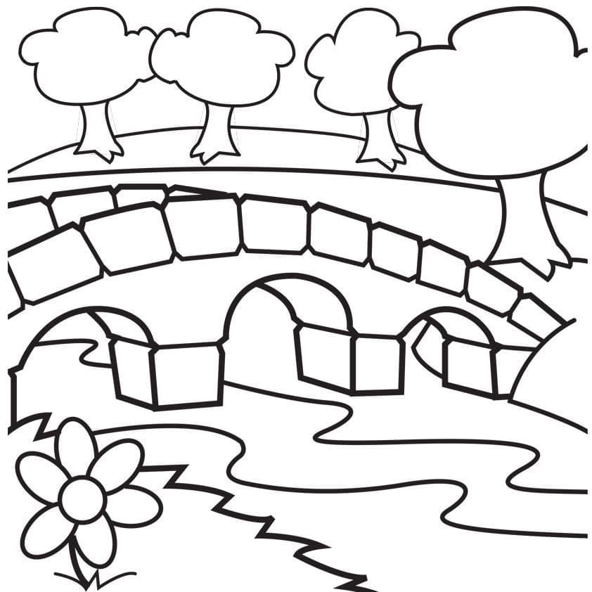 Pont Simple coloring page