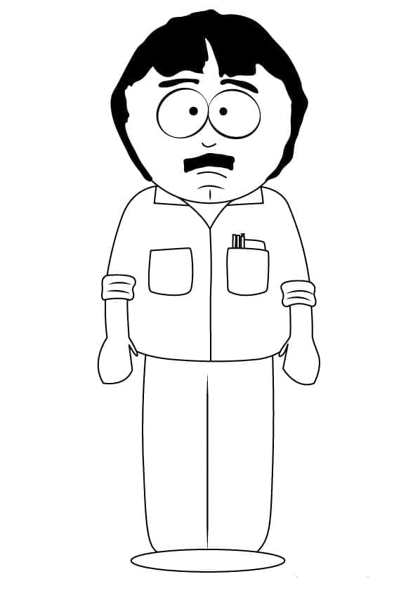 Randy Marsh de South Park coloring page