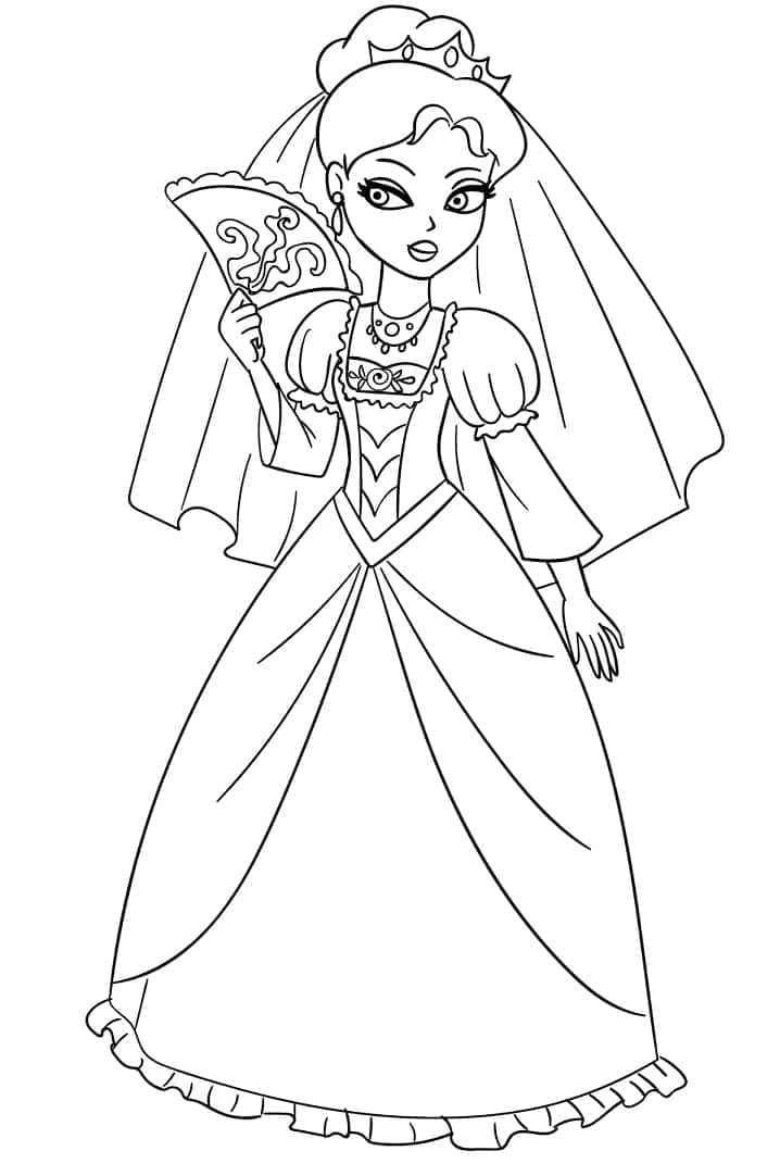 Reine Glamour coloring page