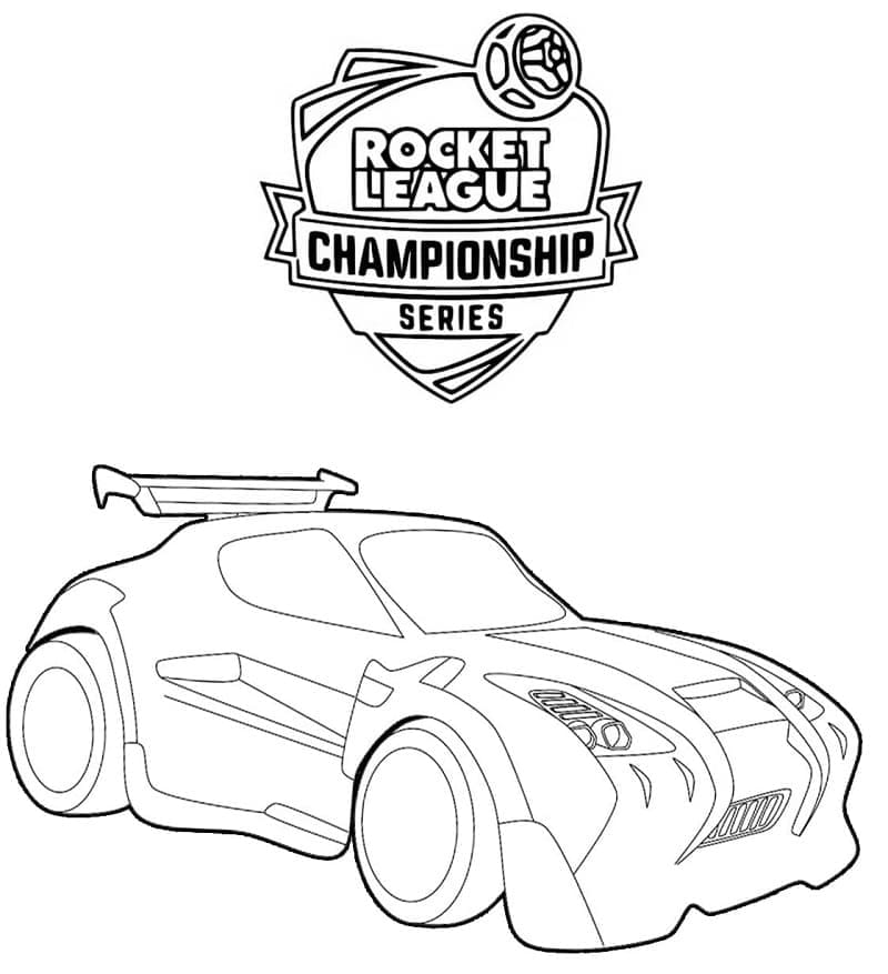 Rocket League Gratuit coloring page