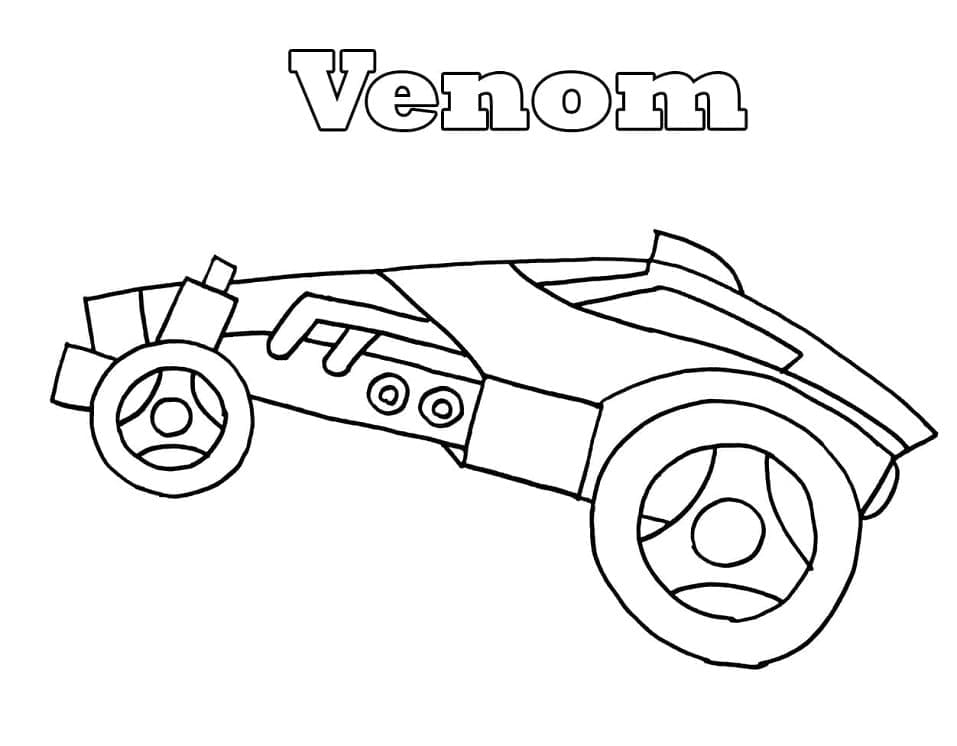 Rocket League Venom coloring page