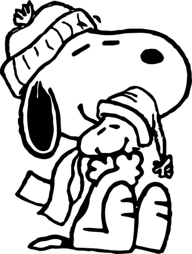 Coloriage Snoopy 2