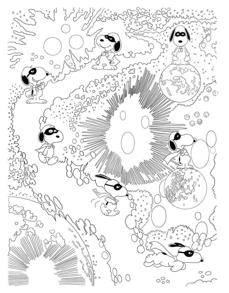 Snoopy 4 coloring page