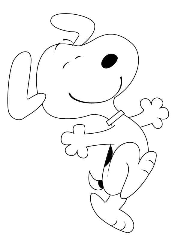 Coloriage Snoopy de Peanuts