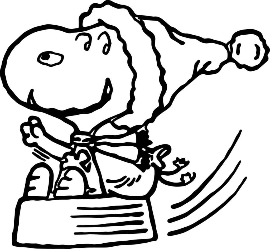Snoopy Drôle coloring page