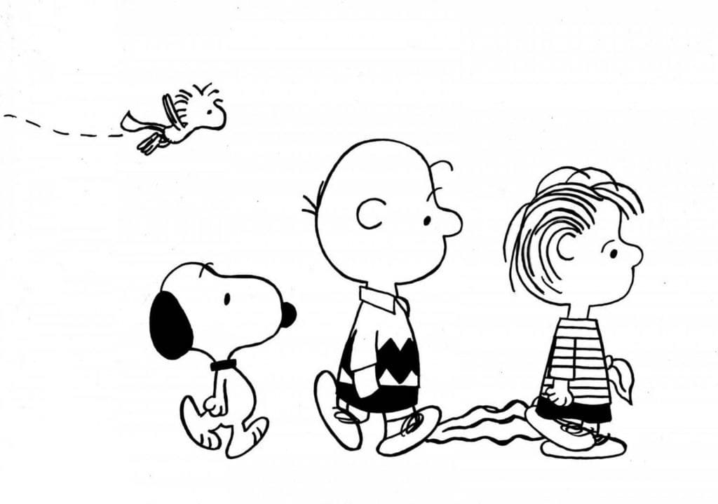 Coloriage Snoopy et Amis