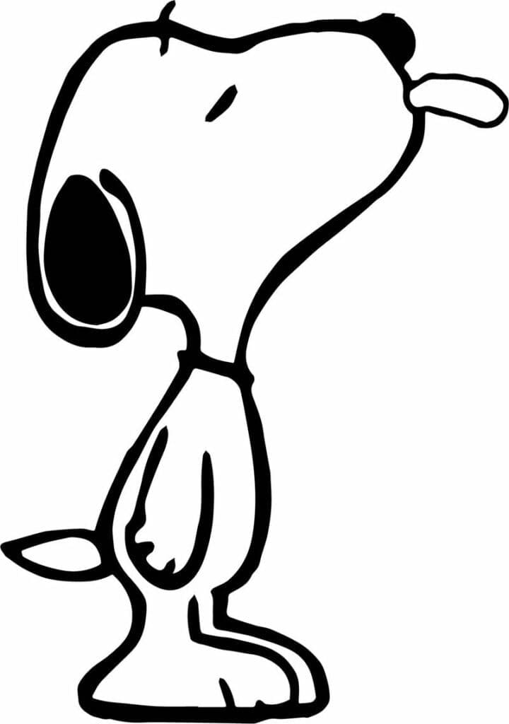 Snoopy Gratuit Pour les Enfants coloring page