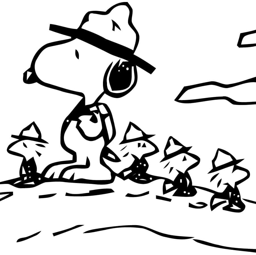 Snoopy Gratuit coloring page